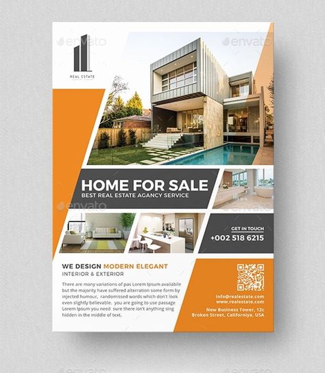 Commercial Real Estate Flyer Template Elegant 21 Real Estate Flyer Designs Psd Download Inmobiliaria Ideas, Estate Design, Modern Homes For Sale, Real Estate Advertising, Flyers Design, Real Estate Flyer Template, Real Estat, Flyer Design Templates, Real Estate Flyers