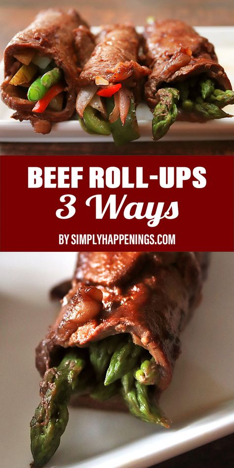 Sizzle Steak, Roast Beef Roll Ups, Steak Roll Ups, Beef Roulade, Beef Roll Ups, Beef Rouladen, Asparagus Rolls, Steak Wraps, Asparagus Wraps