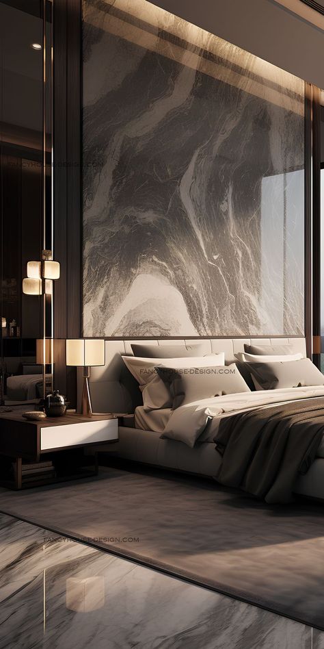 Luxurious Bedrooms Master, Grey Bedroom Design, Luxury Home Accessories, Wallpaper Luxury, Bedroom Interior Design Luxury, Modern Luxury Bedroom, Modern Bedroom Interior, Luxury Bedroom Design, تصميم للمنزل العصري