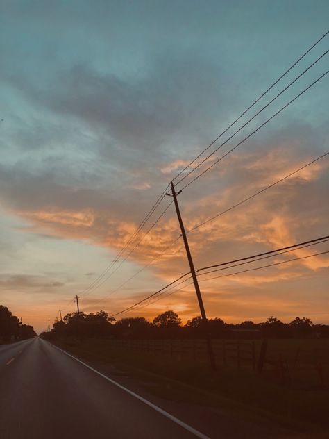 sunset road clouds street nature suburbs town vibes Sunset Suburbs, Sunset Road, Small Towns, Art Reference, Road, Quick Saves, Art, Nature