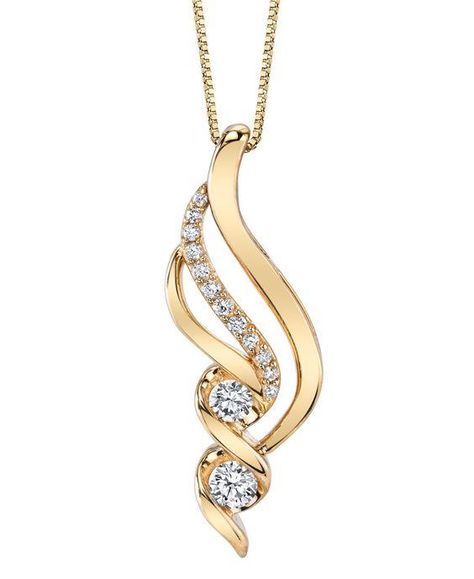 Elegant swirl diamond pendant with a beautiful round cut diamonds set in yellow gold Gold Pendant Designs Modern, Diamond Pendant Sets Unique, Elegant Gold Jewelry, Unique Diamond Pendant, Wedding Rings Women, Women Wedding Rings, Necklaces Luxury, Wave Pendant, Wave Jewelry