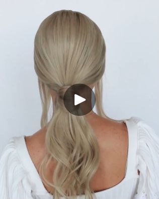 Ponytail For Work, Work Ponytail, Sweethearts Hair, Fancy Ponytail, Long Shag Hairstyles, Simple Updo, Elegant Ponytail, Long Shag, How To Cut Your Own Hair