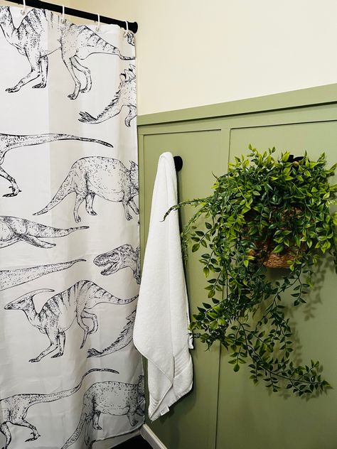 Dinosaur Themed Bathroom, Dino Bathroom, Dinosaur Bathroom, Toddler Bathroom, Boys Bathroom Decor, Future Decor, Future Bathroom, Dinosaur Bedroom, Boys Bedroom Makeover