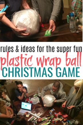 This Saran wrap ball game is SO much fun! Here's how to play, ways to wrap the ball, and ideas for what to put inside. This is perfect for your family Christmas or with friends. Do a plastic wrap ball for the adults and one for the kids and have a blast. Plastic Wrap Ball, Wrap Ball Game, Saran Wrap Ball, Saran Wrap Ball Game, Christmas Eve Games, Fun Christmas Party Ideas, Christmas Gift Exchange Games, Christmas Gift Games, Xmas Games