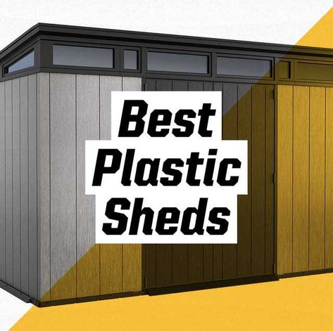 Small Yard Shed Ideas, Plastic Shed Storage Ideas, Outdoor Storage Shed Ideas Backyards, Plastic Shed Makeover, Shed Wall Ideas, Diy Outdoor Storage Shed, Keter Plastic Sheds, Diy Storage Building, Yard Tool Storage Ideas