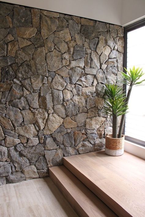 Interior Stone Wall Ideas, Stone Wall Ideas, Interior Stone Wall, Stone Garden Wall, Stone Wall Living Room, Brick Wall Living Room, Exterior Wall Art, Garden Wall Plaque, Stone Walls Interior