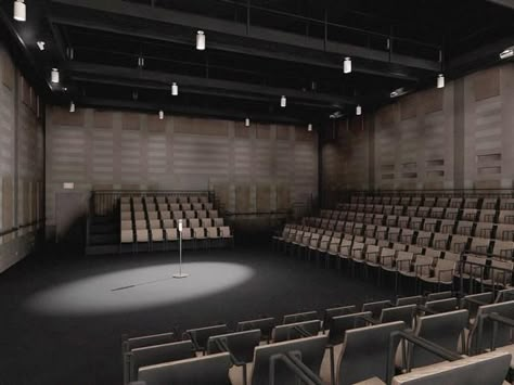 Theatre Hall, Dance Studio Design, Modern Theatre, Theater Architecture, Studio Theater, Lectures Room, Small Theatre, Container Architecture, Tent Design