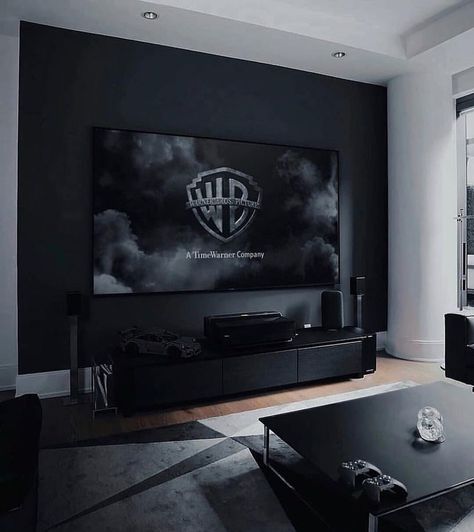 Black Hotel Room, Dallas Apartment, Perfect Living Room, Audi S5, Gamer Room, Home Cinema, Black Furniture, Game Room Design, Gaming Room