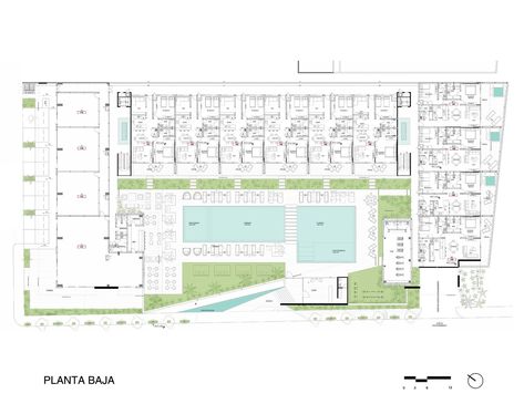 Small Hotel Floor Plan, Hotel Lobby Floor Plan Layout, Hotel Lobby Floor Plan, Hotel Project Architecture, Hotel Room Design Plan, Thermal Hotel, Hotel Design Architecture, Boutique Hotels Design, Resort Plan