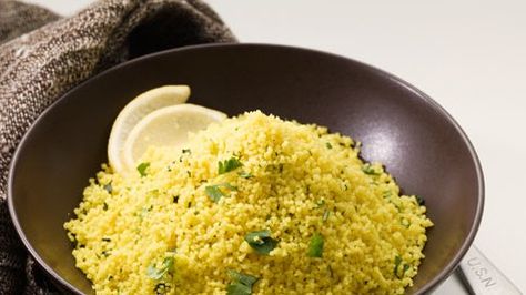 Say it with us: simple ingredients, cooked perfectly, will always win. This dish, made with fine couscous, is no exception. Lemon Juice Recipes, Couscous Recipes, Yummy Sides, Fresh Cilantro, Juicing Recipes, Couscous, Lemon Juice, Bon Appetit, Food For Thought