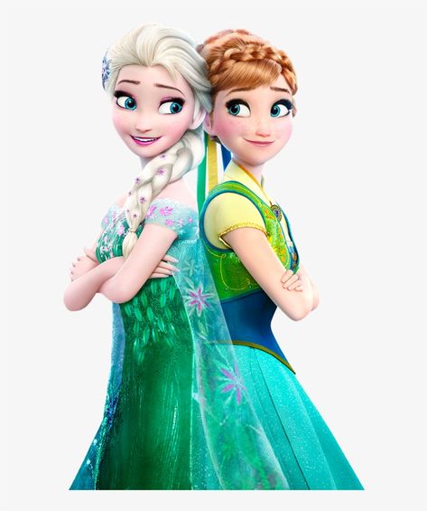 Elsa And Anna Cartoon, Elsa E Anna, Frozen Fever Birthday, Princess Anna Frozen, Frozen Fever Elsa, Frozen Cartoon, Dunia Disney, Frozen Sisters, Anna Disney