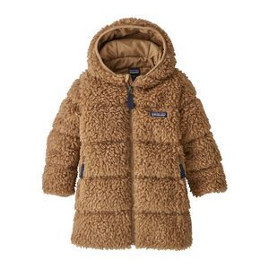 Baby Recycled Hi-Loft Parka, Bearfoot Tan (BRTA) Patagonia Baby, Baby Patagonia, Ruby Jane, Patagonia Kids, Teddy Jacket, Outdoor Clothing, Kids Style, Kids Coats, Baby Warmer