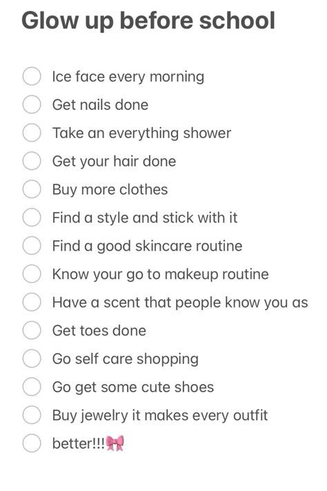 Glow Up Before School, Tips For 6th Grade, 7th Grade Tips, Before School Routine, Night Before School, School Routine For Teens, School Preparation, School Checklist, High School Advice