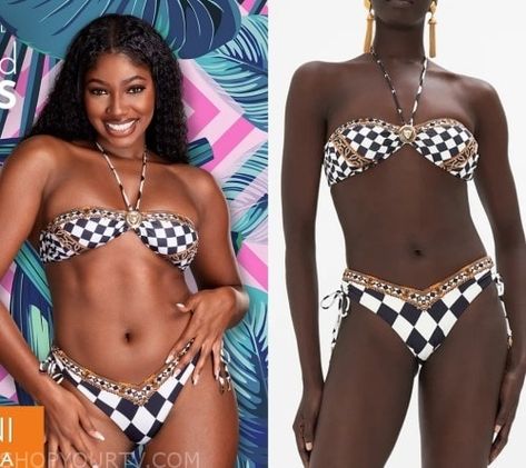 Love Island Games: Season 1 Imani's Checkered Bikini Love Island Bikinis, Leah Love Island Usa Season 6, Love Island Season 11, Love Island Season 8, Love Island Usa Season 6 Cast, Love Island Usa, Show Love, Love Island, Season 1