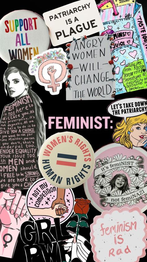 #feminism #feminist #wallpaper Feminist Wallpaper, What Is Feminism, Feminism Quotes, Feminist Movement, Bullet Journal Diy, Riot Grrrl, Just Girly Things, Girly Things, Wallpaper Backgrounds