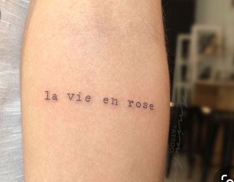 Tiny French Tattoo, Beau Tattoo, French Tattoo Ideas, Euphoria Tattoo, Paris Tattoo, Small Girly Tattoos, French Tattoo, Grunge Tattoo, Petite Tattoos