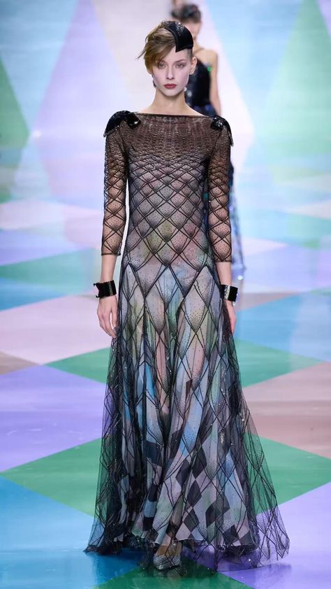 Spring 2023 Couture, 2023 Couture, Armani Dress, Runway Gowns, Armani Privé, Transparent Dress, Spring Couture, Armani Prive, Spring 2023