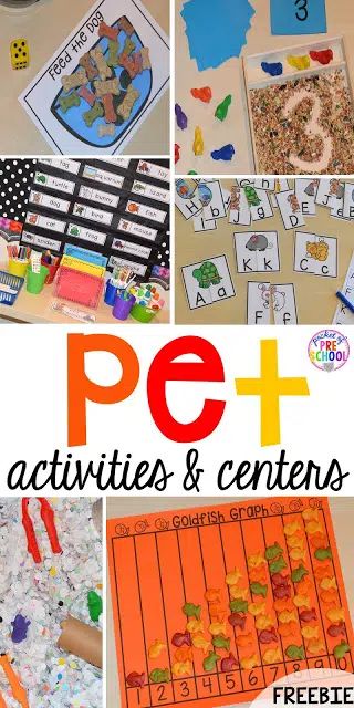 Pet Activities and Centers - Pocket of Preschool Preschool Pets Unit, Pet Study, Pet Activities, Pet Theme, Pets Preschool Theme, Nutrition Sportive, Creative Curriculum, Pet Vet, Preschool Themes