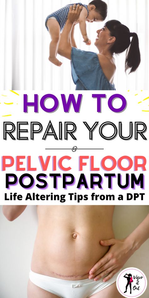 Pelvic Floor Exercises After C Section, Pelvic Floor Rehab Exercises, Postpartum Pelvic Exercises, Pelvic Floor After Birth, Repair Pelvic Floor Muscles, Pelvic Floor Recovery, Postpartum Pelvic Floor Recovery, Plevic Floor Excerises, Diaphragmatic Breathing Pelvic Floor