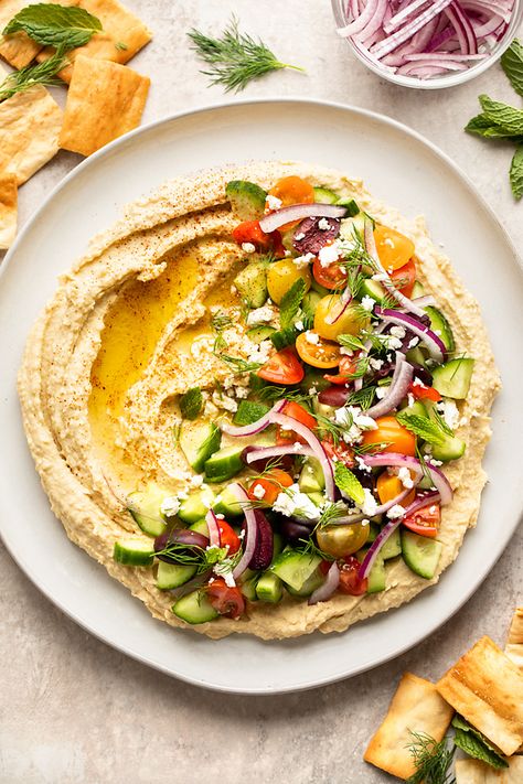 Hummus Bowls, Loaded Hummus, Hummus Appetizers, Hummus Platter, Hummus Bowl, True Food Kitchen, Hummus Ingredients, Roasted Garlic Hummus, True Food