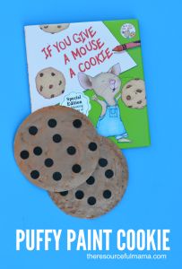 Preschool Cooking, Gooey Chocolate Chip Cookies, Mouse A Cookie, Cookie Craft, Cookies Theme, Birthday Goodie Bags, Paint Cookies, Mouse Crafts, Puff Paint