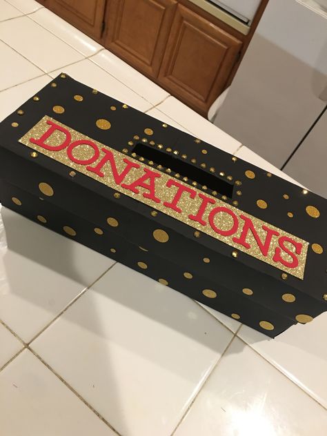 Donation Box Ideas Diy Money, Donation Box Ideas Fundraising, Donation Box Ideas Diy, Donation Box Ideas, Fundraising Crafts, Christmas Charity, Operation Christmas Child Boxes, Turkey Bowl, 95th Birthday