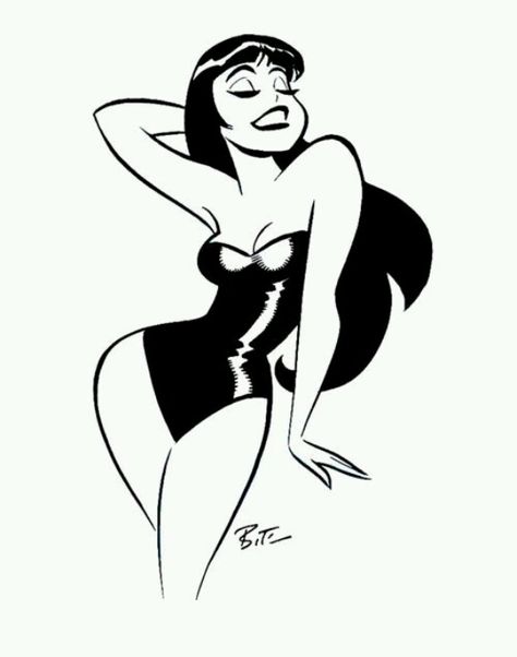 This would be pretty awesome Dibujos Pin Up, Arte Pin Up, Pin Up Drawings, Bruce Timm, Desenho Tattoo, Arte Obscura, Arte Inspo, Arte Sketchbook, Pin Up Art