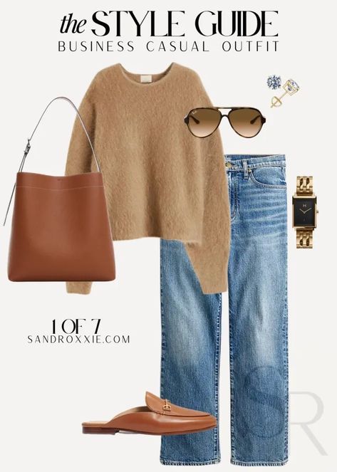 Fall Outfit Work, Weekend Casual Outfits, Casual Outfits For Fall, Summer Luggage, Camel Sweater Outfit, Mode Ab 50, Camel Outfit, Camel Sweater, Saturday Outfit