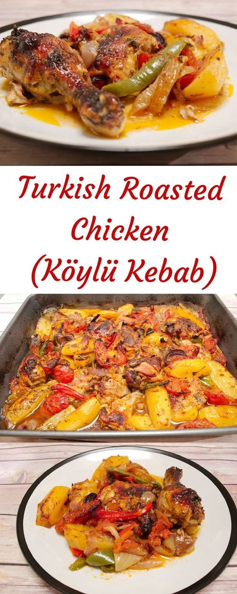 Arabisk Mat, Turkish Chicken, Chicken With Vegetables, Middle East Recipes, Eastern Cuisine, Persian Food, Middle Eastern Recipes, Turkish Recipes, Poultry Recipes