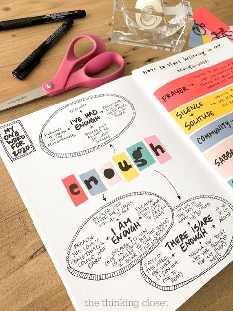 Word Journal Ideas, One Word For The Year, Word Of The Year Journal Page, Word Of The Year Journal, Dream Mapping Ideas, My Mapping Ideas Cute, My Mapping Ideas, One Word Project, Dream Mapping