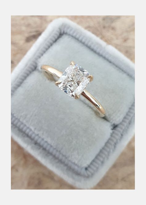 One Carat Diamond Engagement Ring, Cushion Cut Engagement Ring 1 Carat, 1 Carat Cushion Cut Engagement Ring, Gold Band Engagement Rings Square, Cushion Engagement Ring 1 Carat, 1 Carat Cushion Engagement Ring, Engagement Rings Square Gold, Small Cushion Engagement Ring, Gold Engagement Rings Square