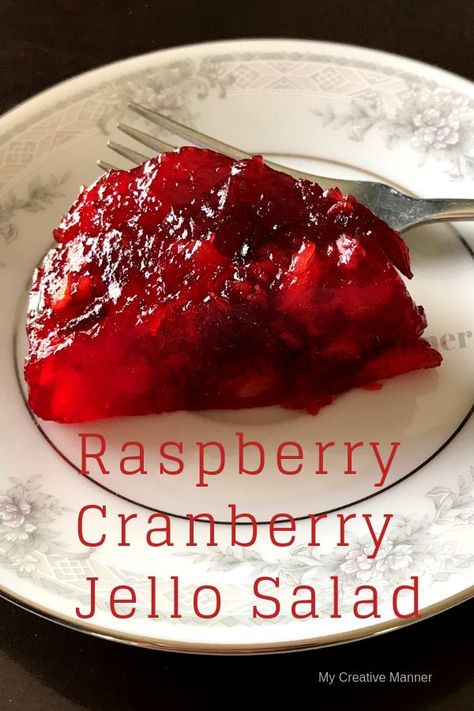 Cranberry Sauce With Lemon, Raspberry Jello Salad, Cranberry Sauce With Orange, Cranberry Jello Salad, Raspberry Jello, Dessert For Thanksgiving, Cranberry Salad Recipes, Jello Mold Recipes, Congealed Salad