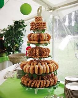 More donut display ideas for JBo Police Academy Graduation! Santa Breakfast, Donut Wedding Cake, Graduation Brunch, Donut Display, Ward Christmas Party, Glazed Donuts, Wedding Donuts, Food Stations, Christmas Brunch