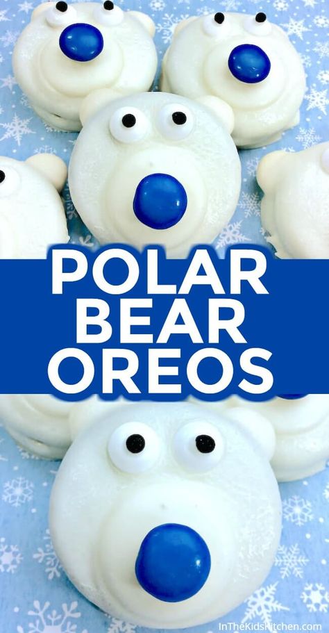 Bear Oreos, Chocolate Dip Recipe, Holiday Party Desserts, Dessert Crepes, Holiday Desserts Christmas, Dessert Halloween, Dessert Cookies, Christmas Candy Recipes, Kids Treat