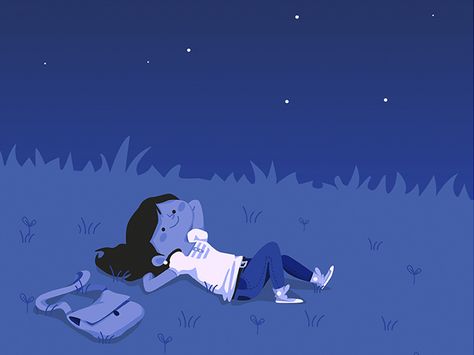 Sky Watching, Looking At The Sky, Looking At The Stars Drawing, Two People Looking At The Stars Drawing, Lying Under The Stars, Laying Under The Stars, Looking At Stars Illustration, Star Gazing Illustration, Stargazing Illustration