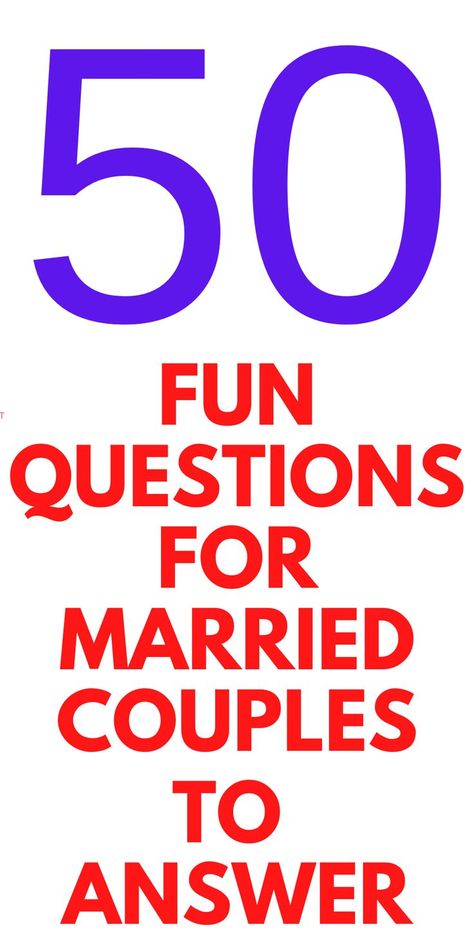 50 FUN Questions for Married Couples to Answer - Looking for some fun with your partner? Here are 50 fun questions for you to answer together. Text Games For Couples, Question To Ask Your Husband, Questions To Ask Your Husband, Questions To Ask Your Spouse, Questions For Married Couples, 50 Questions To Ask, Partner Questions, Fun Couple Activities, Cute Questions