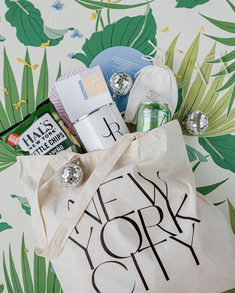 Wedding Welcome Bag Ideas, Welcome Bag Ideas, Weekend Planner, Destination Wedding Weekend, Wedding Welcome Gifts, Make A Bag, Nyc Elopement, Charlotte Wedding, Wedding Welcome Bags