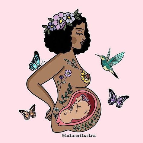 Carolyn Desert on Instagram: “I am working towards being a doula ... officially. It’s been in me for a long time . The training just well ... trains you , doesn’t make…” Motherhood Drawing, Doula Art, Motherhood Illustration, Breastfeeding Art, Black Motherhood, Birth Art, Pregnancy Art, Belly Painting, Funny Science Jokes