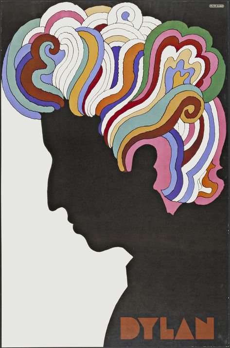 Bob Dylan Poster, Poster Musik, 60s Art, Vintage Music Posters, Milton Glaser, Vintage Bob, Philadelphia Museum Of Art, Bold Logo, Art Africain