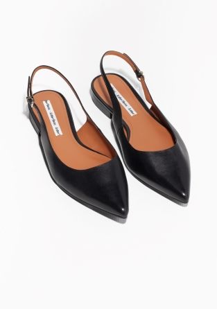 & Other Stories | Sling-Back Sandals Sling Back Flats, Sling Back Shoes, Back Shoes, Block Heel Loafers, Clothing Online Shop, Slingback Flats, Classy Fashion, Fabulous Shoes, Sling Back