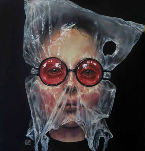 Afarin Sajedi, Arte Indie, Surreal Portrait, Psy Art, Painted Ladies, Arte Inspo, A Level Art, Ap Art, Woman Painting