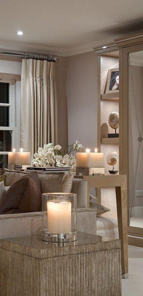 Hill House Interiors, Neutral Colour Scheme, Decoration Shabby, House Interiors, Hill House, Accent Lighting, House On A Hill, Colour Scheme, Beautiful Interiors