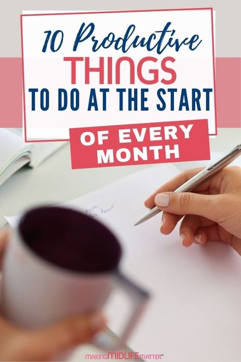 Getting organized at the start of the month doesn’t need to be an enormous task - a few simple actions at the start of each month will help. Here are 10 simple things you can do to help boost productivity and feel positive about the weeks ahead. Start Of The Month, Organize Life, Productive Things To Do, Work Meeting, Boost Productivity, Create A Budget, Feeling Positive, Read Later, Simple Things