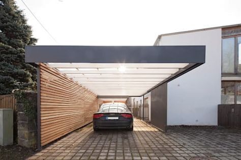 Carport Modern, Modern Carport, Carport Ideas, Car Ports, Pergola Carport, Garage Exterior, Carport Garage, Carport Designs, Car Port