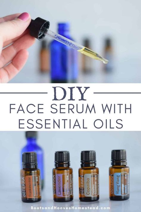 Diy Face Serum, Homemade Face Moisturizer, Copaiba Essential Oil, Essential Oils For Face, Lotion For Oily Skin, Tips For Oily Skin, Oily Skin Acne, Doterra Essential Oils Recipes, Skin Care Wrinkles