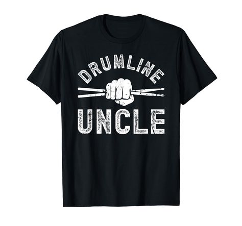 PRICES MAY VARY. Great idea on Father's Day for a supportive drumline uncle, whose nephew or niece plays the drums in a marching band. Excellent choice for a proud drumline uncle, who loves to support his favorite drumline marching band member. Lightweight, Classic fit, Double-needle sleeve and bottom hem Uncle Tshirt, The Drums, Marching Band, Branded T Shirts, Drums, Father's Day, Top Styles, Fashion Branding, T Shirts