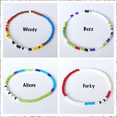 Jewelry Bracelet - Don't have time to search for the products you're looking for? Check out Amazon.com now! Beaded Jewelry Designs Bracelets, Beaded Bracelet Sets, Disney Bead Bracelet, Disney Bracelet Diy, Disney Bead Bracelet Ideas, Toy Story Bracelet, Best Friend Beaded Bracelets, Words To Put On Beaded Bracelets, Disney Beaded Bracelet