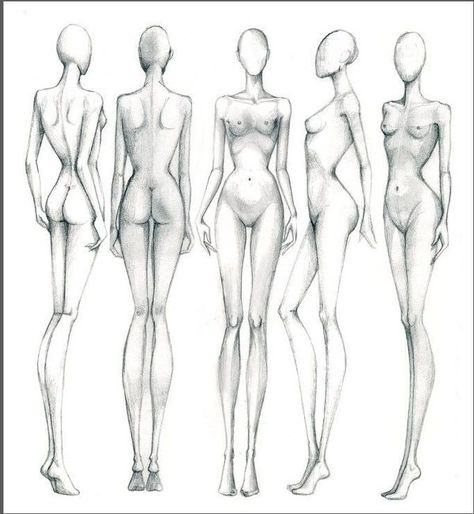 Model Poses Drawing Template, Fashion Body Sketch, Sketches Anatomy, Lukisan Fesyen, Fashion Sketchbook Inspiration, Fashion Model Drawing, Croquis Fashion, Fashion Figure Templates, Fashion Sketching