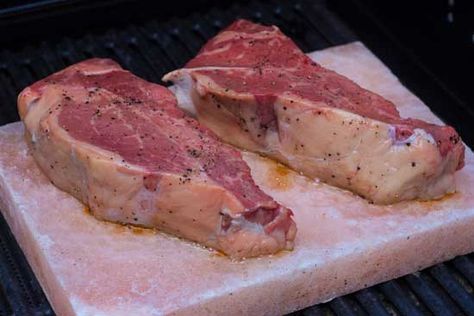 Grilling on a Himalayan Salt Block - Grilling 24x7 Salt Block Grilling, Himalayan Salt Block Recipes, Salt Block Recipes, Himalayan Salt Block Cooking, Salt Block Cooking, Himalayan Salt Block, Ribeye Steak Recipes, Salt Block, Cooking Stone