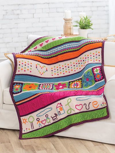 Annie's Signature Designs - Page 1 Gift Bag Organization, Annie's Crochet, Awesome Crafts, Needlework Shops, Crocheted Blanket, Stitch Sampler, Fat Quarter Quilt, Blanket Ideas, Beginner Knitting Patterns